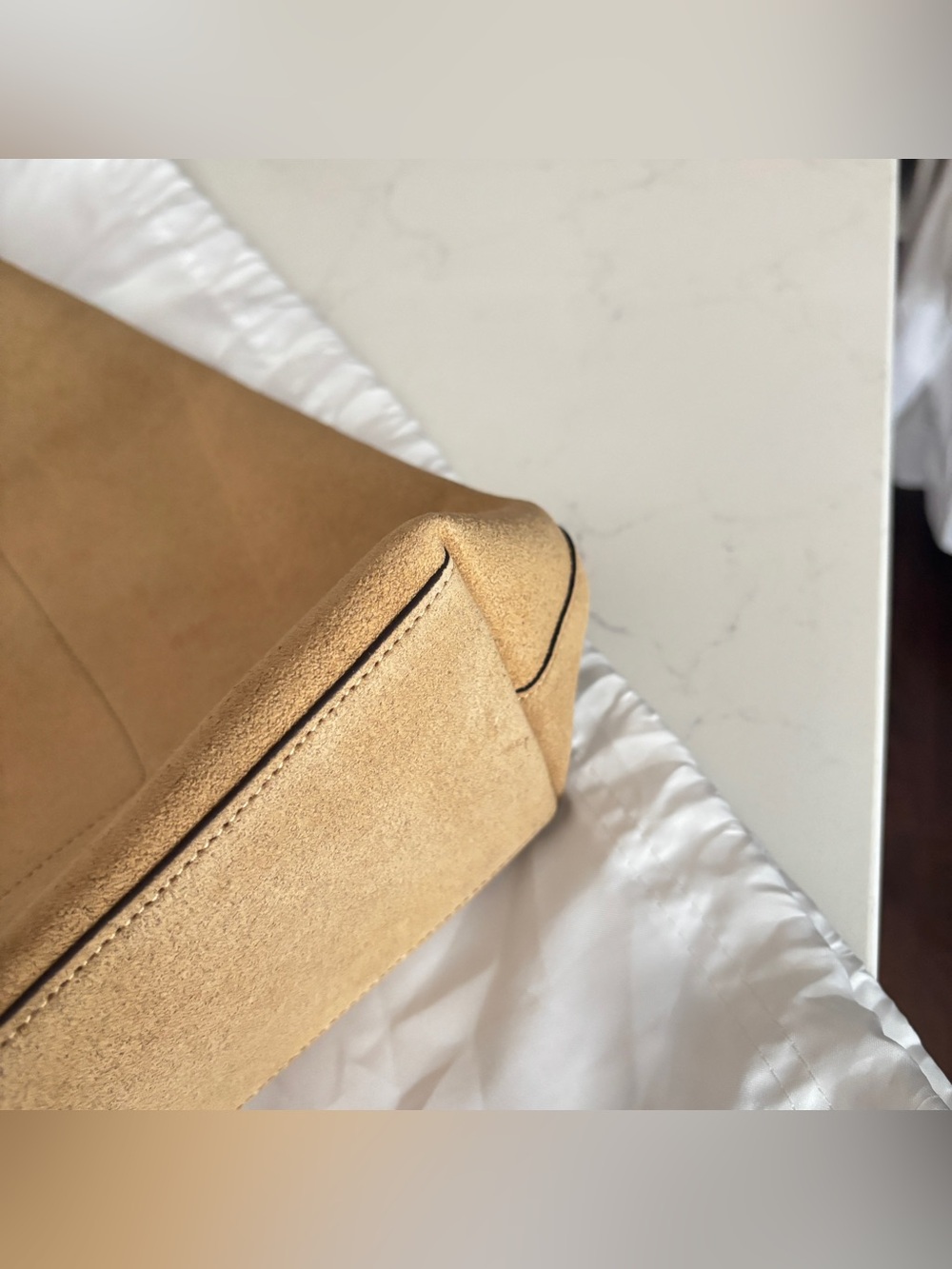 NWOT Coach Brooklyn Shoulder Bag 39 in Suede (Sand) CW636 - Picture 10 of 14